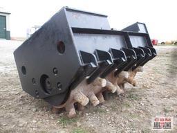 Skid Steer Sheeps Foot Rolling Soil Compactor
