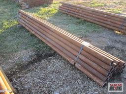 21 Unused / New Surplus Drill Stem Pipe 2 7/8" x 10'-11' Steel Pipe Posts #6.4 Per Ft Nice Clean