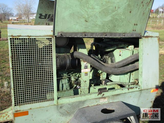 Sullair 125 CFM Portable Tow Behind Air Compressor, 4 Cyl Kubota Diesel, 1,426 Hrs, Runs And Makes