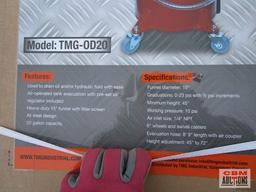 Unused TMG-OD20 20-Gallon Oil Drainer with Evacuation Hose Specifications: Used to drain oil or