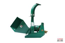 Unused TMG-WC42 4" Tractor Wood Chipper 3 Point Hitch, 3 PTO Shaft Included 4" log capacity, 4" x