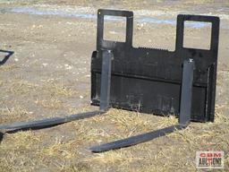 48" Skid Steer Step Thru Pallet Forks Class 2
