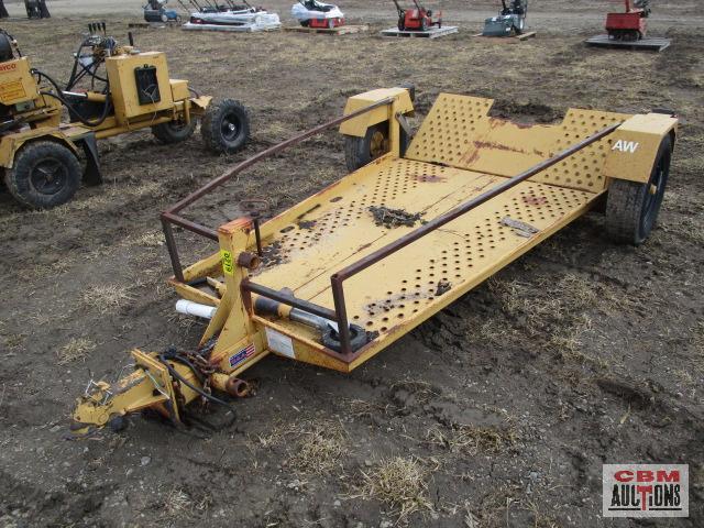 Rayco Stump Grinder Trailer 55"x 80" Flip Up Ramp NO Title S#1R90509141W210053