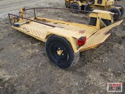Rayco Stump Grinder Trailer 55"x 80" Flip Up Ramp NO Title S#1R90509141W210053