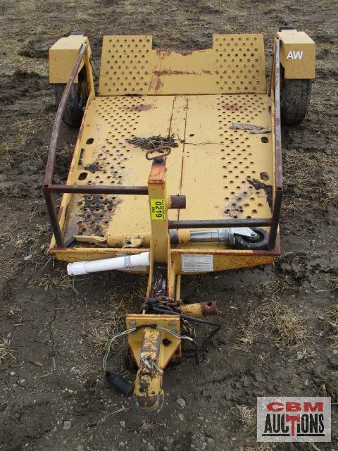 Rayco Stump Grinder Trailer 55"x 80" Flip Up Ramp NO Title S#1R90509141W210053