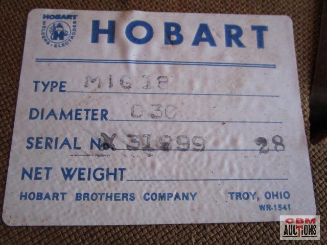 2- Hobart #30 Spools Of .030 Mig Welding Wire
