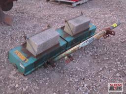 Cushman Lawn Spiker Aerator With 2 Concrete Blocks