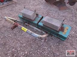 Cushman Lawn Spiker Aerator With 2 Concrete Blocks