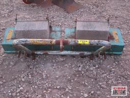 Cushman Lawn Spiker Aerator With 2 Concrete Blocks