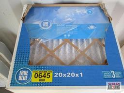 3 Boxes New 20" x 20" X 1" Furnace Filters......