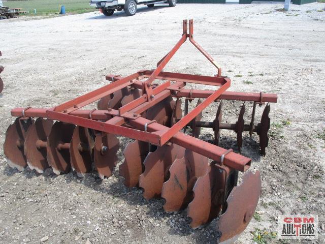6' Leinbach disk, 3 pt cat 1, notched blades, turns free