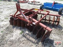 6' Leinbach disk, 3 pt cat 1, notched blades, turns free