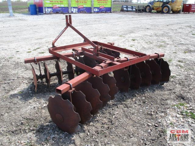 6' Leinbach disk, 3 pt cat 1, notched blades, turns free
