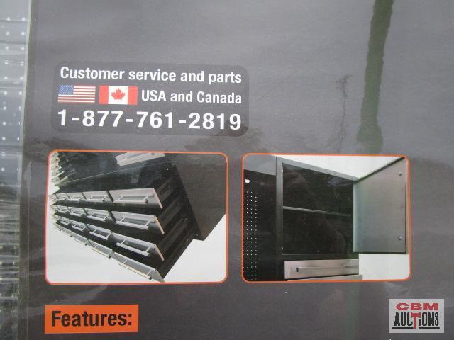 Unused TMG-WBC20D 10ft 20-Drawer Heavy Duty Workbench Cabinet Combo with 68? Pegboard and Stainless