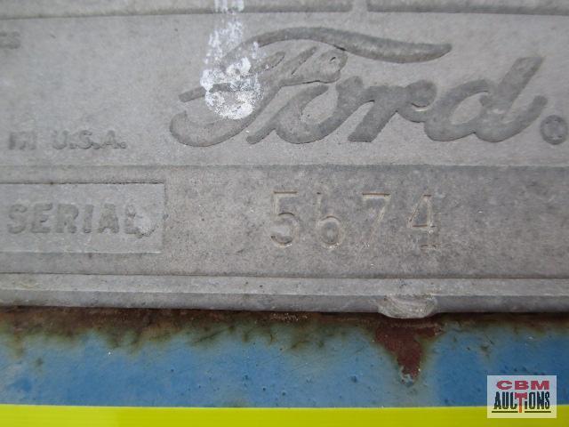 Ford 3-14 bottom plow, rolling coulters M#101 S# 5674
