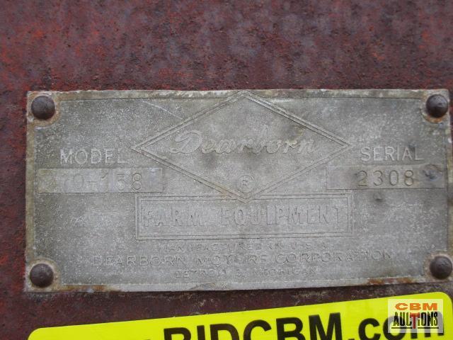Dearborn 2-14 bottom plow M# 10-158 S# 2308