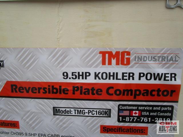 Unused TMG-PC160K 6900-lb Reversible Plate Compactor with 9.5HP Kohler Engine Kohler CH395 9.5HP EPA