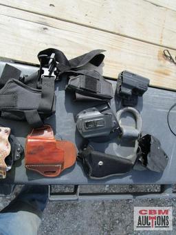 Assorted pistol holsters