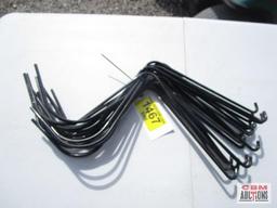 20 New Holland Wheel Rake Tines - Black #unknown