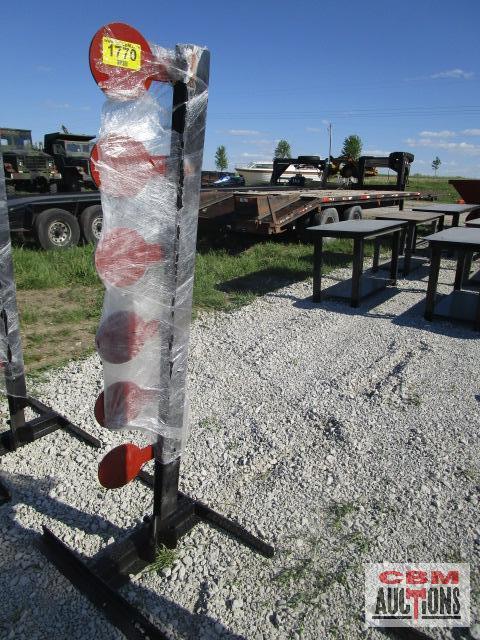 3/8" Thick AR500 dueling shooting tree target weighs #80