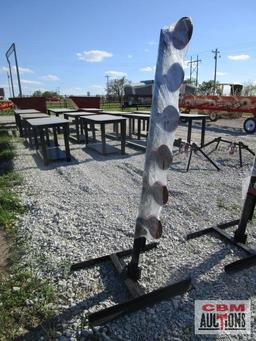 3/8" Thick AR500 dueling shooting tree target weighs #80