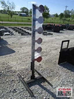 3/8" Thick AR500 dueling shooting tree target weighs #80