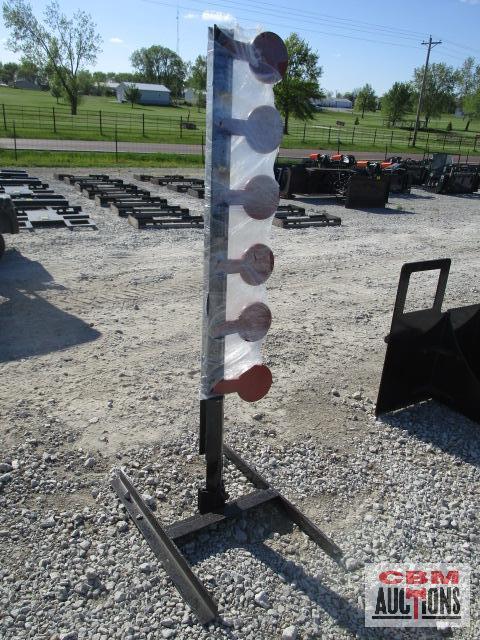 3/8" Thick AR500 dueling shooting tree target weighs #80