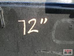 72" Skid steer smooth bucket weighs #450