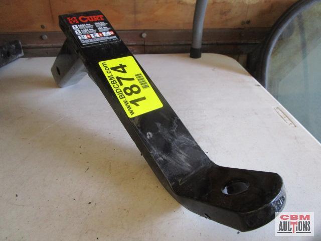 Curt receiver hitch 10" drop, 8" rise, 1" hole, fits 2" receiver,...