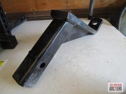 Curt receiver hitch 10" drop, 8" rise, 1" hole, fits 2" receiver,...