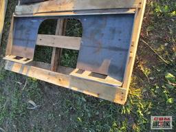 Big Dog skid steer open back quick attach weld on plate