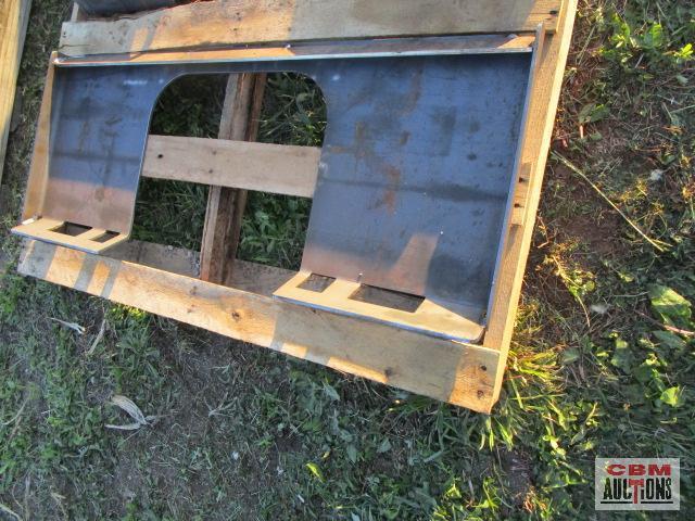 Big Dog skid steer open back quick attach weld on plate
