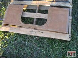 Big Dog skid steer open back quick attach weld on plate