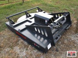 New 72" JCT skid steer brush cutter mower with hoses & couplers 6' wide deck built with 7 gauge