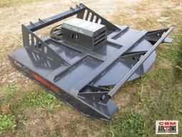 New 72" JCT skid steer brush cutter mower with hoses & couplers 6' wide deck built with 7 gauge