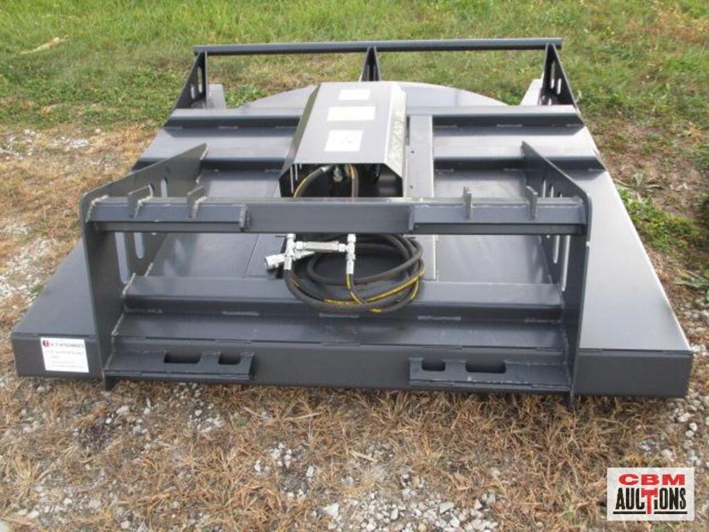 New 72" JCT skid steer brush cutter mower with hoses & couplers 6' wide deck built with 7 gauge