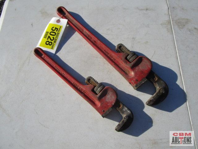2- Ace pipe wrenches 14" & 18" *D