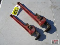 2- Ace pipe wrenches 14" & 18" *D