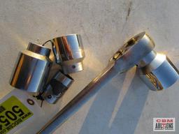 3/4" Craftsman ratchet with 1 1/8",1 3/4",1 5/8", 1 7/8" 12 point sockets *D