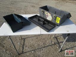 2 - Stack on plastic tool boxes *D