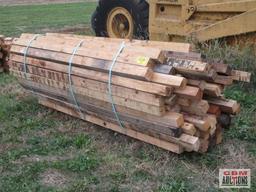 Pile of Pine & Oak Lumber Dunnage Approx Long 8' +/-