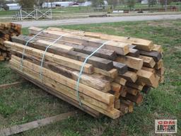 Pile of Pine & Oak Lumber Dunnage Approx Long 8' +/-