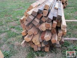 Pile of Pine & Oak Lumber Dunnage Approx Long 8' +/-