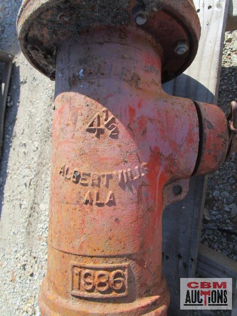 1986 4 1/2" Mueller Fire hydrant, Albertvillie Ala