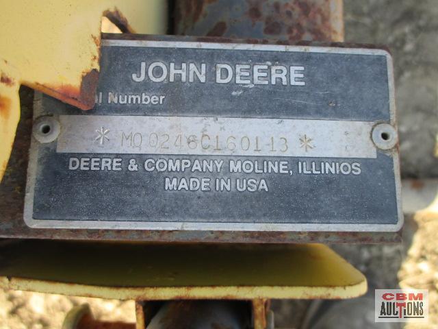 John Deere 246 60" Front mounted power angle broom for F series front mount mowers S#MOO246C160113