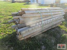 Pile of Pine & Oak Lumber Dunnage Approx Long 8' +/-