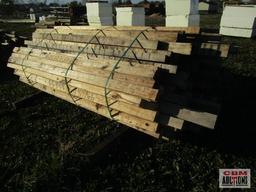 Pile of Pine & Oak Lumber Dunnage Approx Long 8' +/-