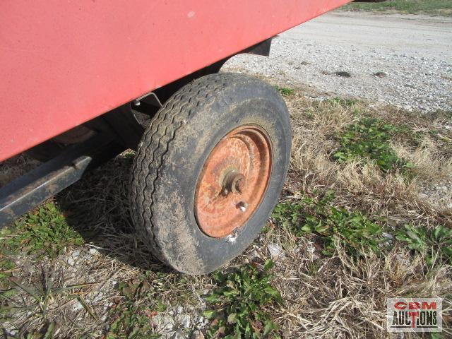 Tow behind lawn & garden cart red