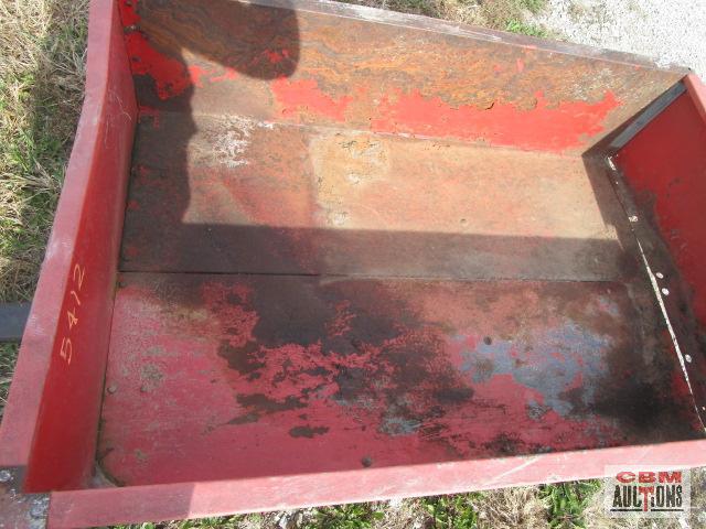 Tow behind lawn & garden cart red