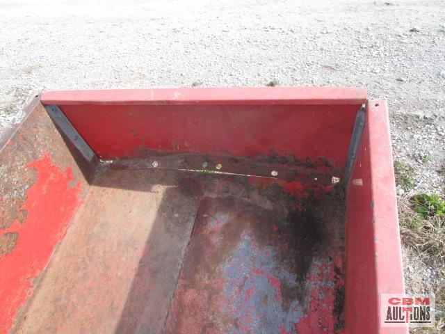 Tow behind lawn & garden cart red